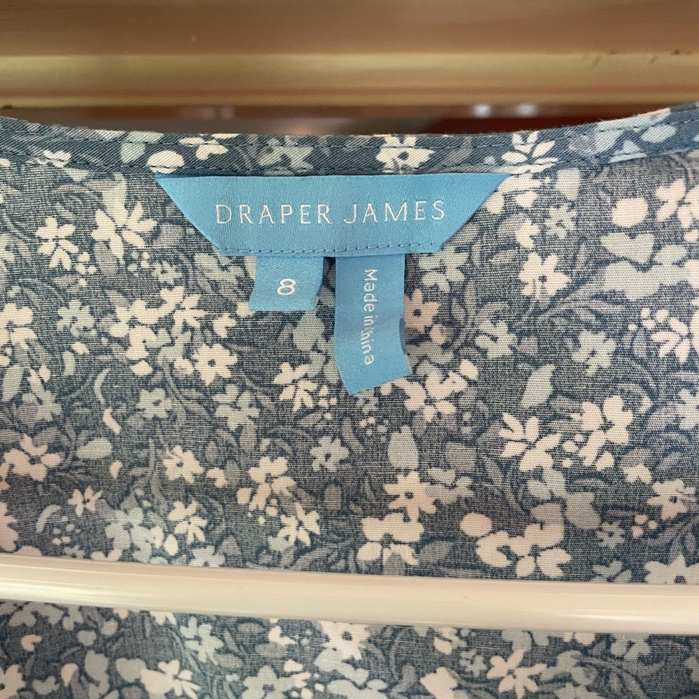 Draper James Blue Ruffled Wrap Sundress - Picture 4 of 5